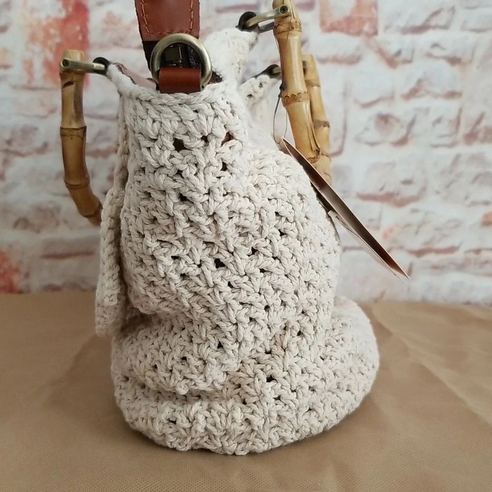 New Patricia Nash Mazara Crochet Tote Bag - Picture 8 of 14